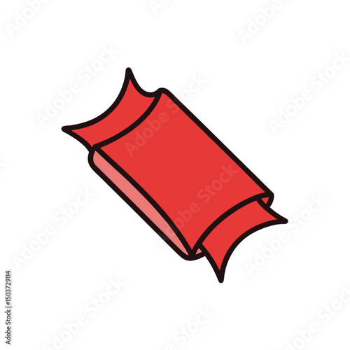 Twisted Candy Wrapper Doodle Vector For Sweet Shop And Party Favor Designs