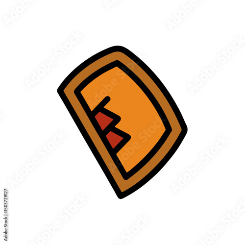 Crossbones Eyepatch Doodle Vector For Skull And Pirate Themed Halloween