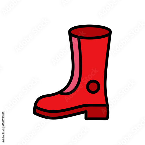 Curled Toe Witch Boots Doodle Vector For Magical Fantasy Costume Elements