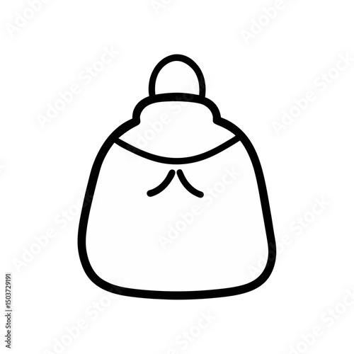 Simple Candy Bag Doodle Vector For Halloween And Trick Or Treat Illustrations