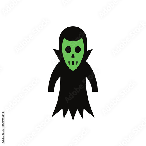 Creepy Ghoul Monster Doodle Vector For Graveyard And Undead Themed Horror
