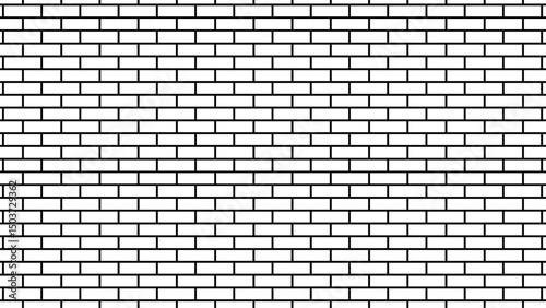 Subway tile seamless pattern. Realistic white masonry for metro, kitchen, bathroom design. Brick tiled texture for interior decoration. 