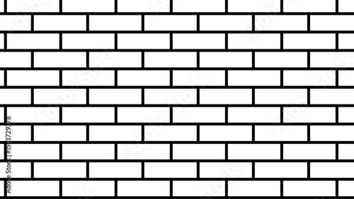 Subway tile seamless pattern. Realistic white masonry for metro, kitchen, bathroom design. Brick wall texture for interior or exterior design