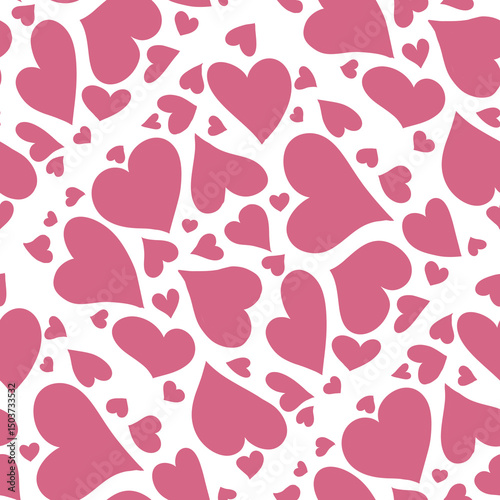 seamless background with loves or hearts