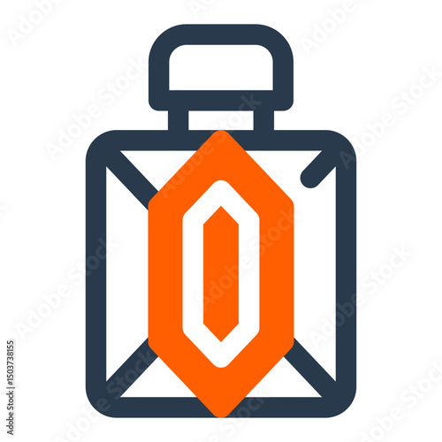 Perfume Bottle with Faceted Gem Design