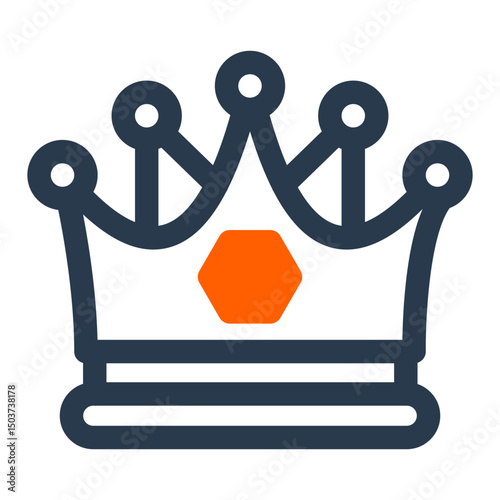 Prom King Crown with Geometric Jewels