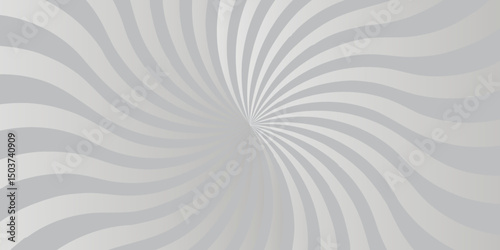Vector sunburst pattern white and gray design. Vintage sunrays illustration swirl grunge backdrop line. sun beam vector banner design and comic burst gradient concept pattern.