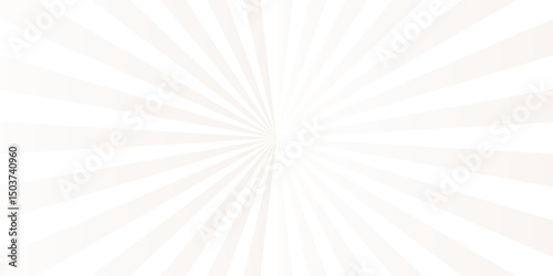 Vector sunburst pattern white and gray design. Vintage sunrays illustration swirl grunge backdrop line. sun beam vector banner design and comic burst gradient concept pattern.