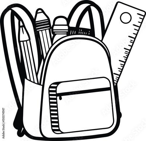Back to School Prep Icons – Education, Supplies, Students & Learning Tools