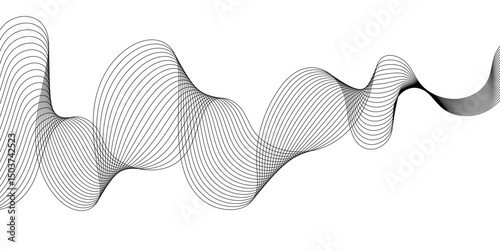 Abstract line stripes with 3D dimensional effect pattern artwork decorative design background.