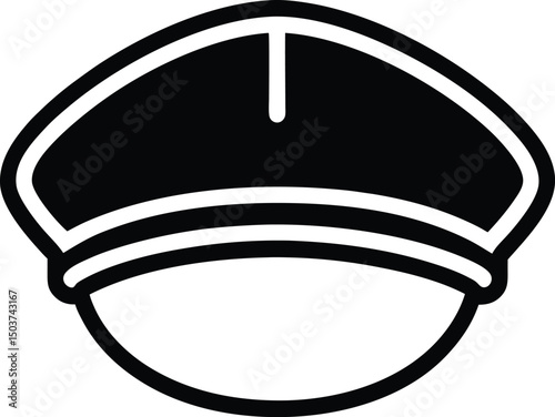 Beret Icon Outline Vector Illustration