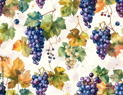 Abstract colorful grape pattern