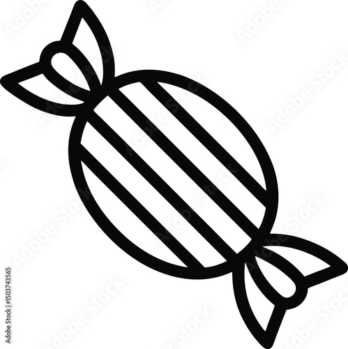 Candy Icon Outline Vector Illustration