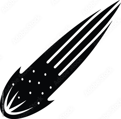 Comet Icon Outline Vector Illustration