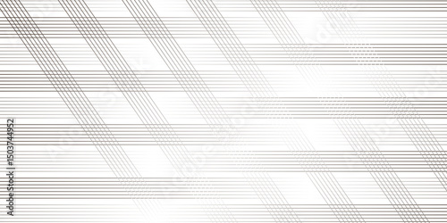 White and gray stripe diagonal gradient fabric dynamic line textile abstract background. oblique stripe diagonal line wave parallel black chevron digital vector illustration art pattern.	

