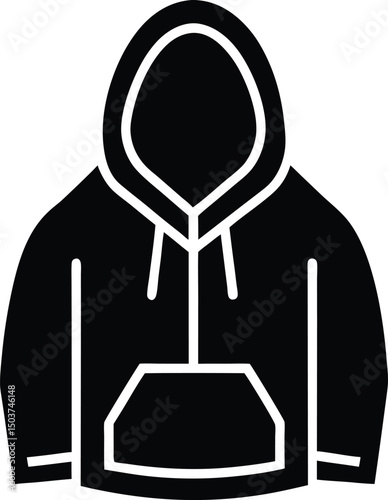 Hoodie Icon Outline Vector Illustration