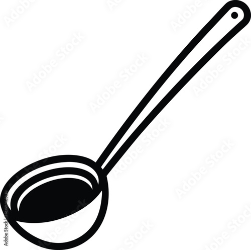 Ladle Icon Outline Vector Illustration