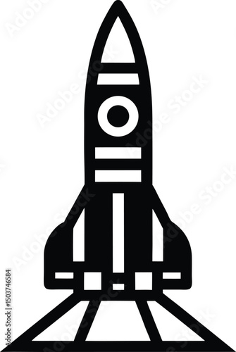 Launch Pad Icon Outline Vector Illustration