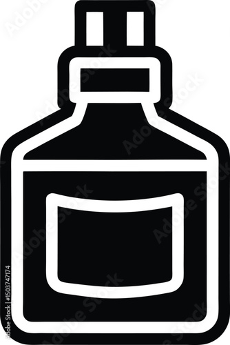 Mouthwash Icon Outline Vector Illustration