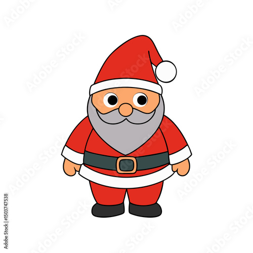 Jolly Santa Claus Doodle Vector Illustration For Festive Holiday Graphic Designs