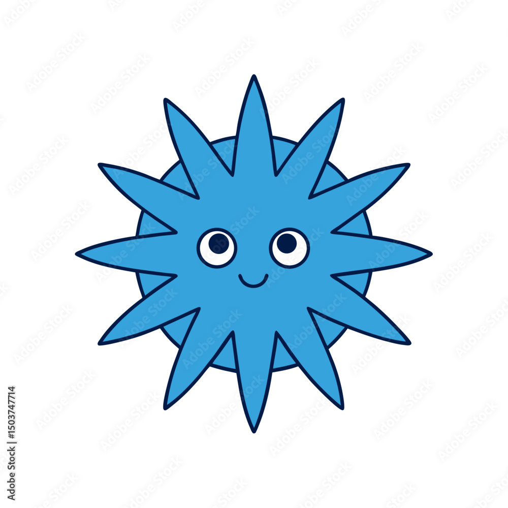 Obraz premium Cute Snowflake Doodle Vector Clip Art for Winter Season