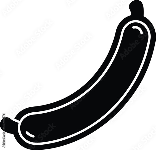 Sausage Icon Outline Vector Illustration