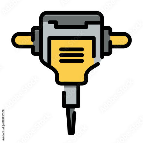 rock drill icon	