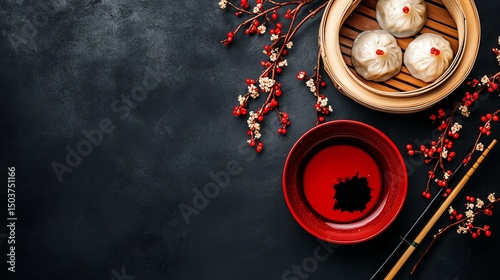 Delicious Chinese jiaozi dumplings served fresh with dipping sauce, showcasing authentic flavors, traditional cooking, and rich Asian culinary culture.