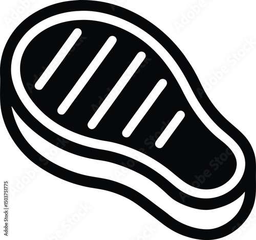 Steak Icon Outline Vector Illustration