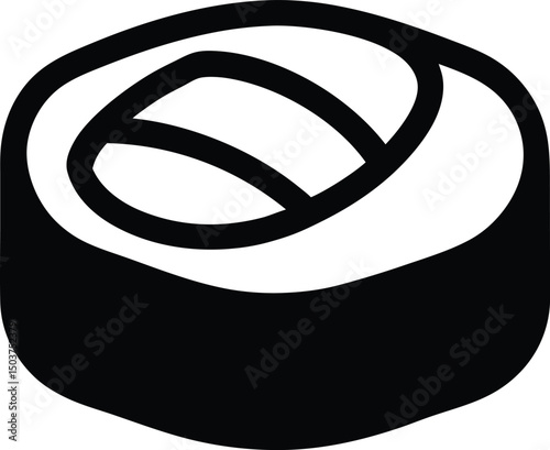 Sushi Icon Outline Vector Illustration