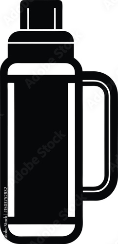 thermos icon outline vector illustration