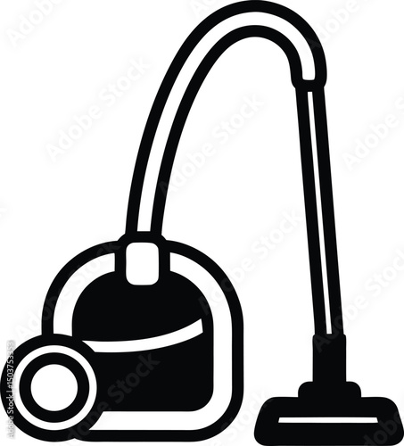 vacuum cleaner icon outline vector illustration
