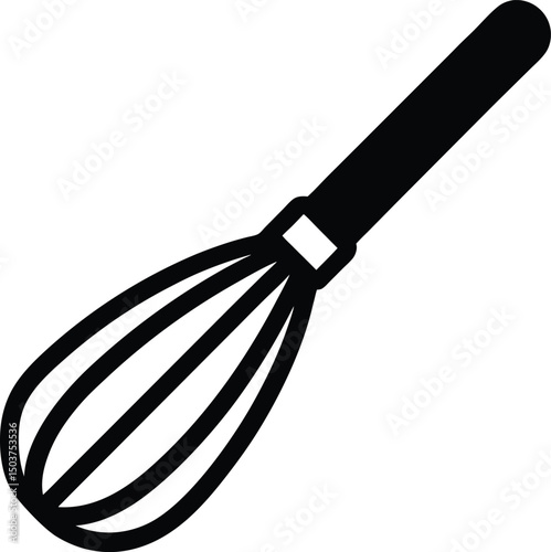 whisk icon outline vector illustration