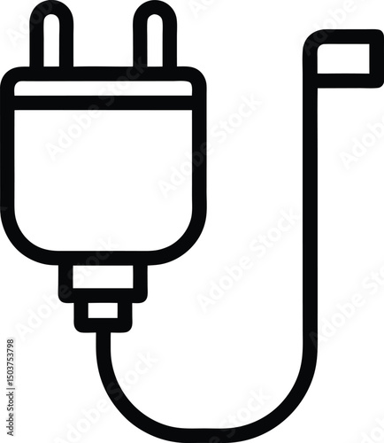 Adapter Icon Outline Vector Illustration