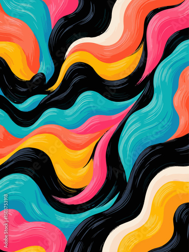 A vibrant abstract background texture evocative of raised artistic paste layers, mixing bold brushstrokes and thick impasto effects in bright turquoise