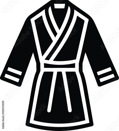 Bathrobe Icon Outline Vector Illustration