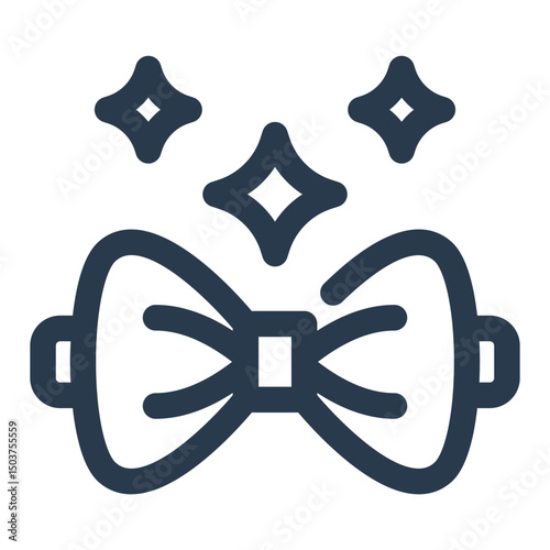 Tuxedo Shirt with Bow Tie Icon