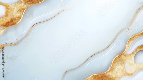 Classic white marble with delicate gold veins, elegant luxury texture ideal for backgrounds, interior design, branding, and high-end visual projects.