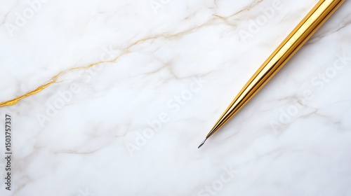Classic white marble with delicate gold veins, elegant luxury texture ideal for backgrounds, interior design, branding, and high-end visual projects.