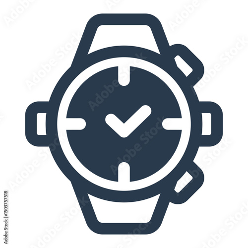Wristwatch with Classic Prom Countdown