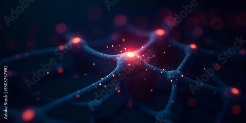 Neural Network Visualization – Abstract AI Technology Concept