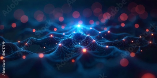 Neural Network Visualization – Abstract AI Technology Concept