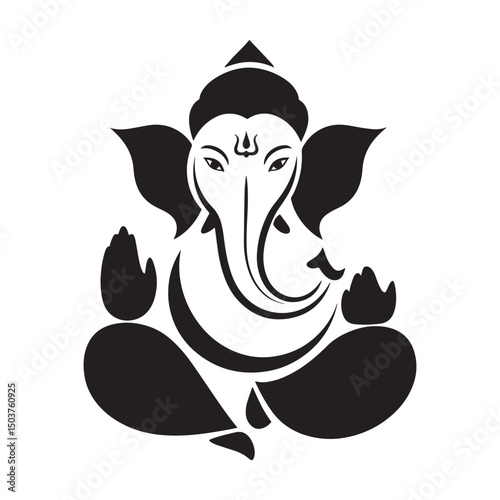 hindu god ganesha icon 