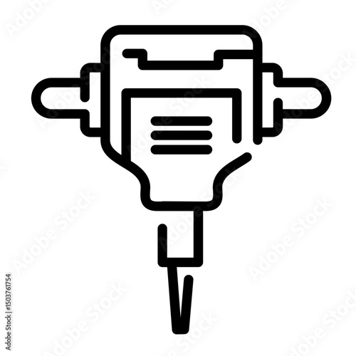 rock drill icon	