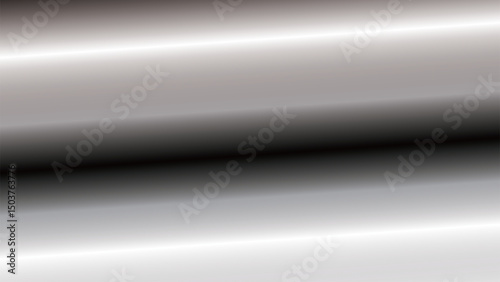Abstract black transparent background with brushed steel texture and shiny metallic lines