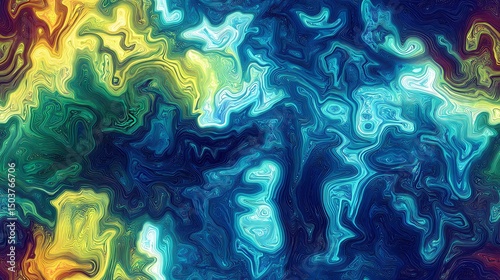 Wallpaper Mural Seamless texture with neon glitch effects and acid color scheme, perfect for chaotic compositions and energetic digital layouts. Torontodigital.ca