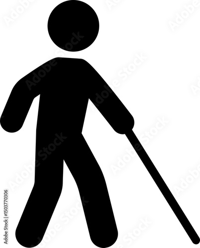 Black blind icon - glyph
