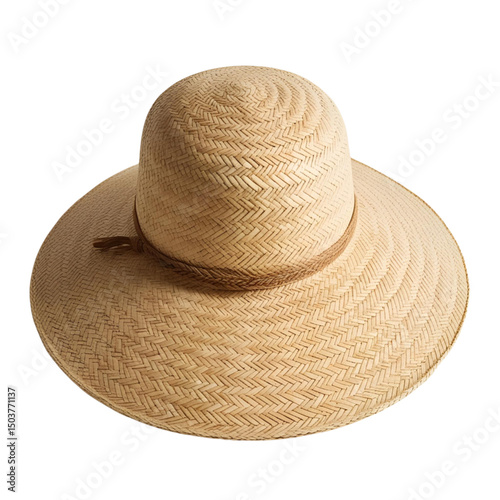 straw hat isolated on white