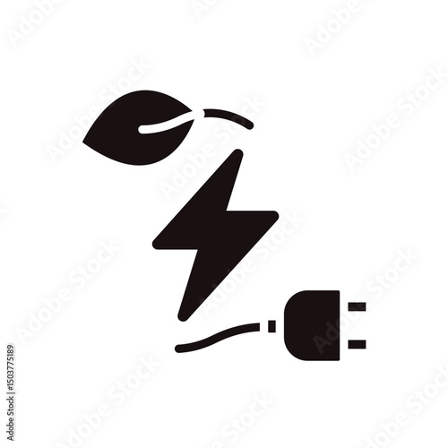 clean energy transition icon collection .design style with background
