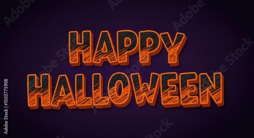 Vector illustration celebrating Happy Halloween for the October 31st holiday greeting.